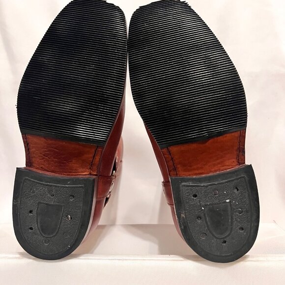 Cowboy Hand Tooled Leather Harness Brown Boots-European Sz. 30 (Us 12 1/2-13) - Picture 15 of 15